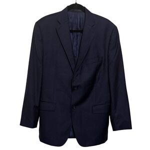 Cullwell & Sons Reda 1865 Navy Blue Super 130s‎ Wool Blazer Sport Coat 42R